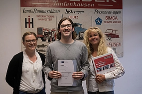 Ehrung des neuen Fachwirts für E-Commerce