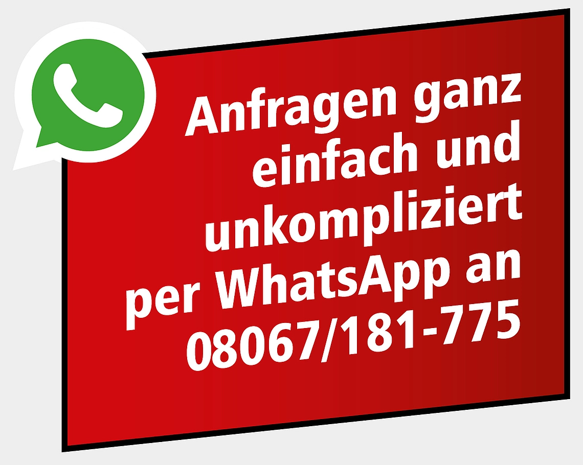 Grafik mit dem WhatsApp Kontakt von EDER Ersatzteile